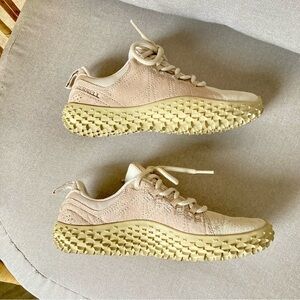 Merrell Barefoot Suede Trail Sneakers | Minimalist Neutral Beige | Women’s US 6